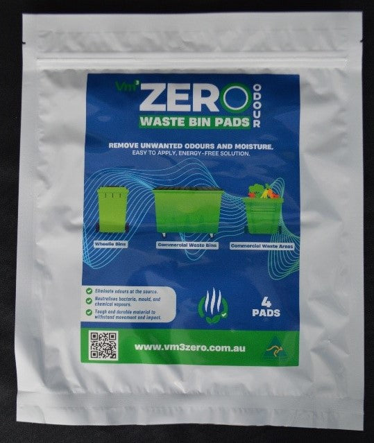 Vm3 Zero Waste Bin Pads (4 Pack of 4 squares)