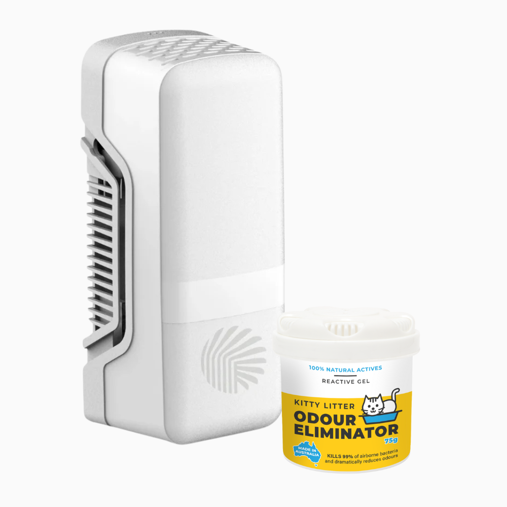 Fan Dispenser & Kitty Litter Odour Bundle