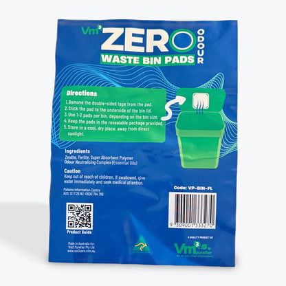 Vm3 Zero Waste Bin Pads (4 Pack of 4 squares)