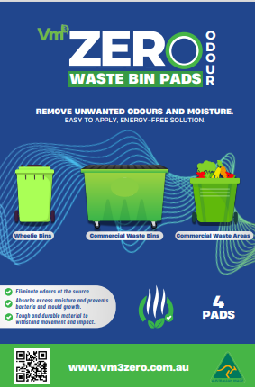 Vm3 Zero Waste Bin Pads (4 Pack of 4 squares)